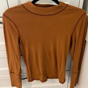 Free People Mock Neck Top